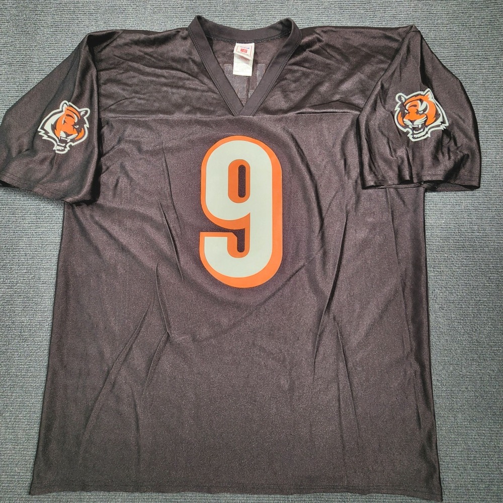 NFL Players Cincinnati Bengals Carson Palmer #9 Jersey Men XL Black Football